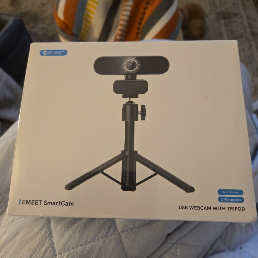 SmartCam USB Webcam with Tripod - Black